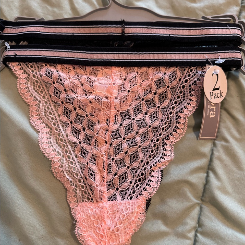 Flora Nikrooz Blush Lace Panties Duo